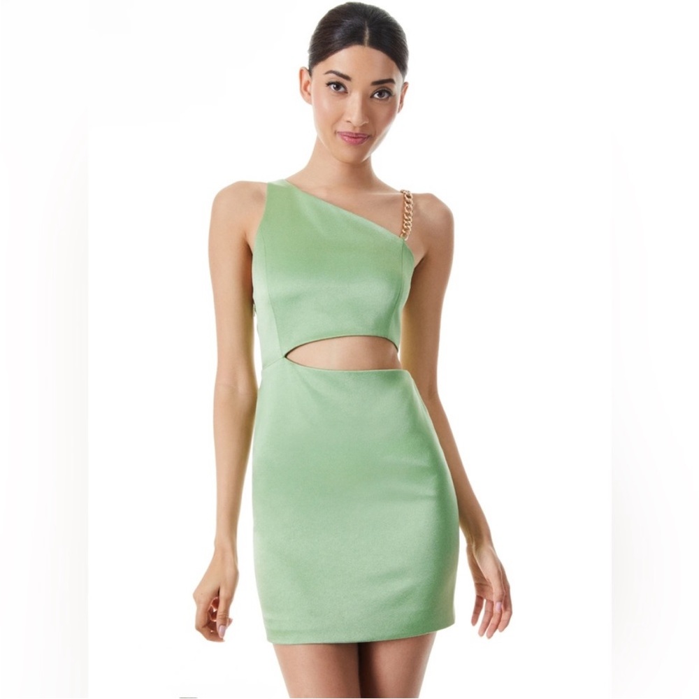Alice and Olivia Green Mini Dress - Size 2
